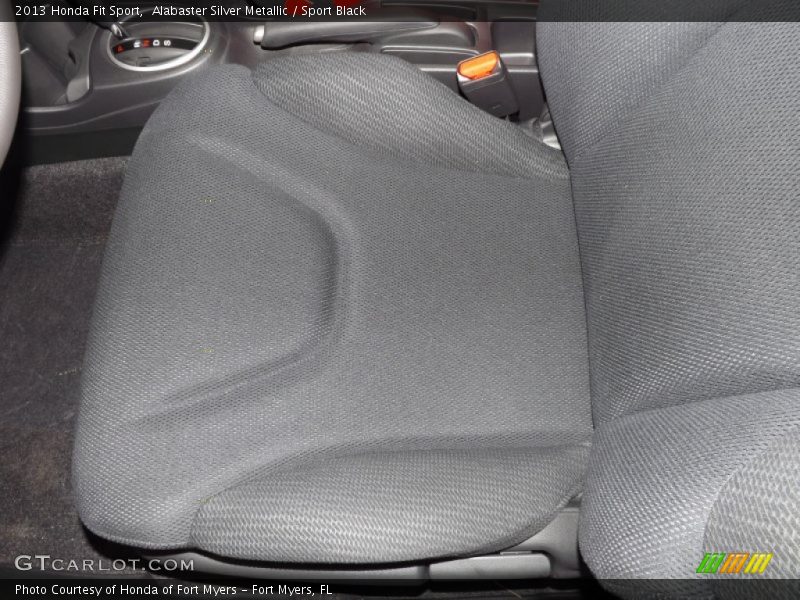 Alabaster Silver Metallic / Sport Black 2013 Honda Fit Sport