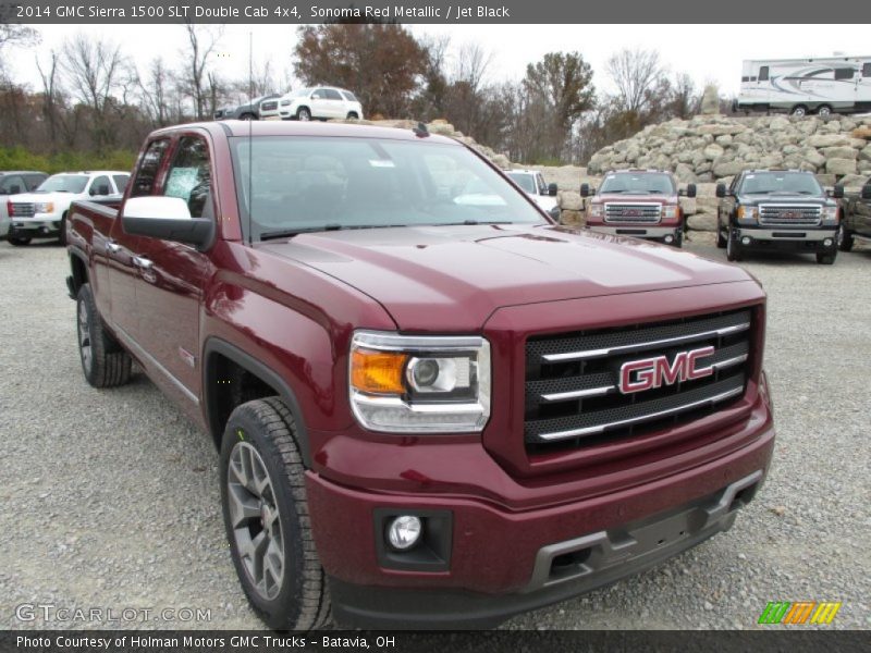 Front 3/4 View of 2014 Sierra 1500 SLT Double Cab 4x4