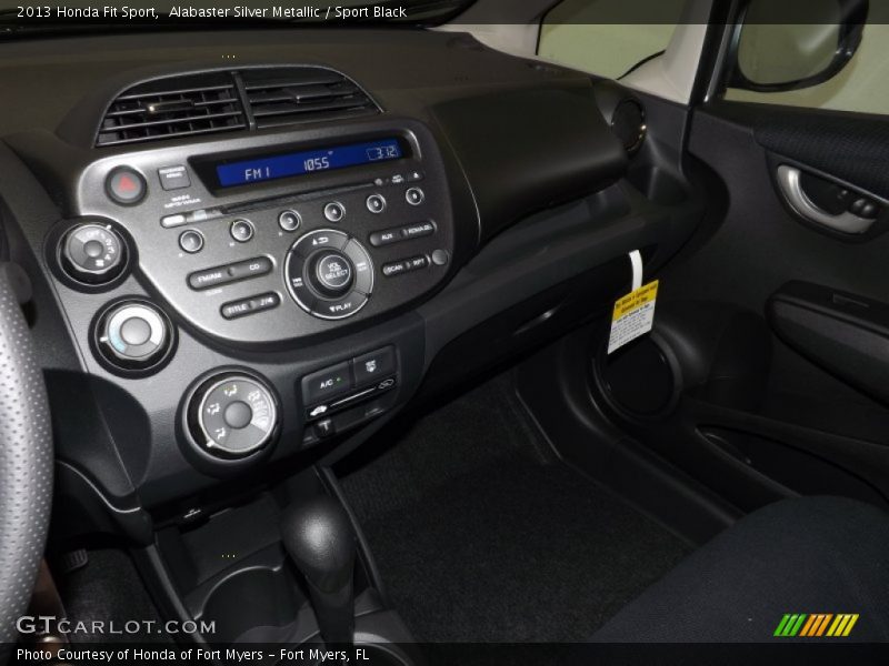 Alabaster Silver Metallic / Sport Black 2013 Honda Fit Sport