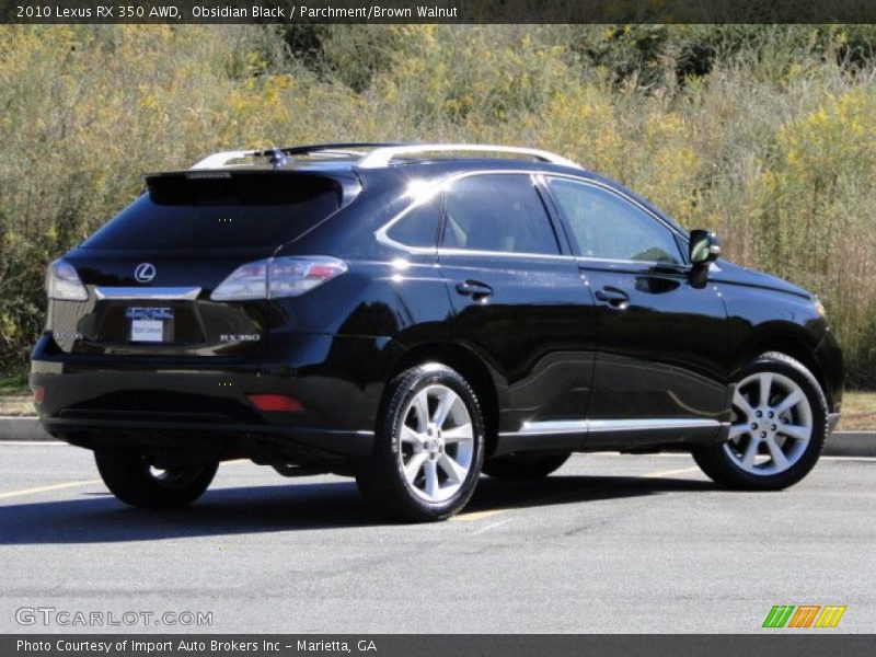 Obsidian Black / Parchment/Brown Walnut 2010 Lexus RX 350 AWD