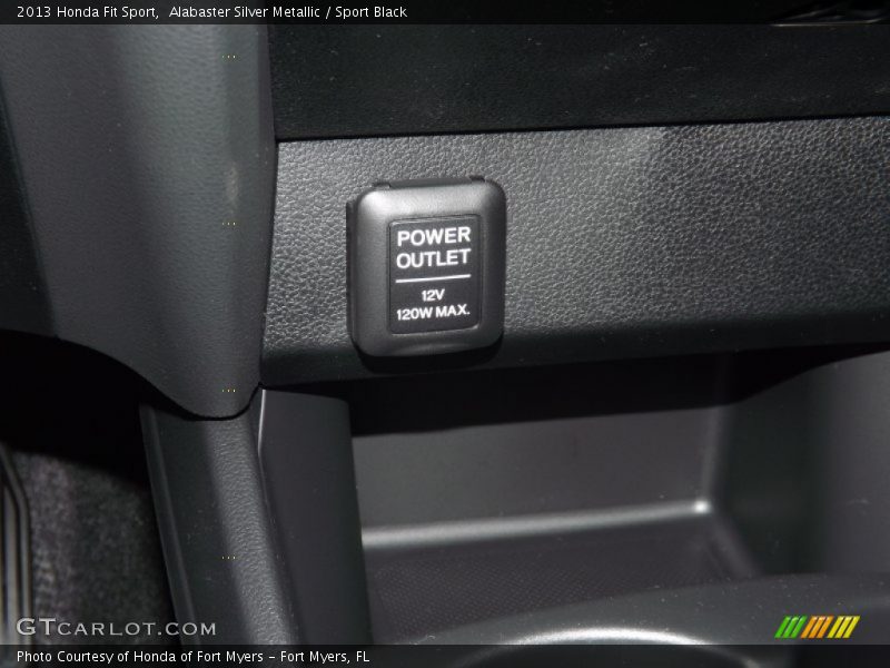 Alabaster Silver Metallic / Sport Black 2013 Honda Fit Sport
