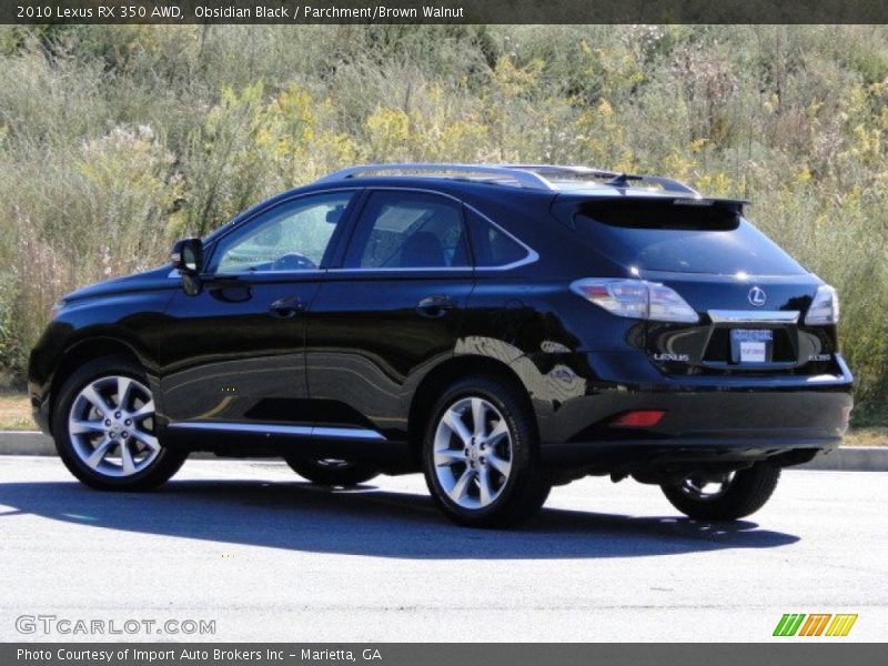 Obsidian Black / Parchment/Brown Walnut 2010 Lexus RX 350 AWD