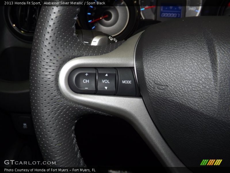 Alabaster Silver Metallic / Sport Black 2013 Honda Fit Sport