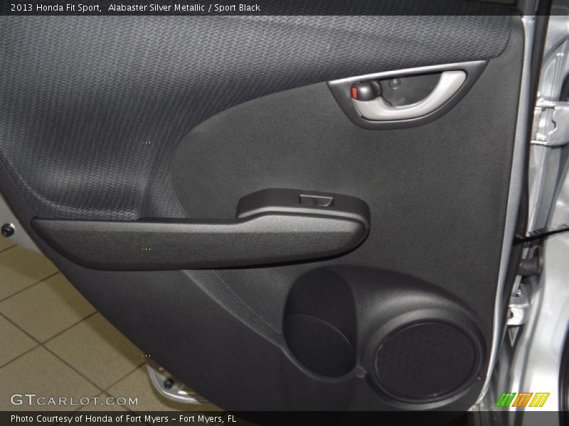 Alabaster Silver Metallic / Sport Black 2013 Honda Fit Sport