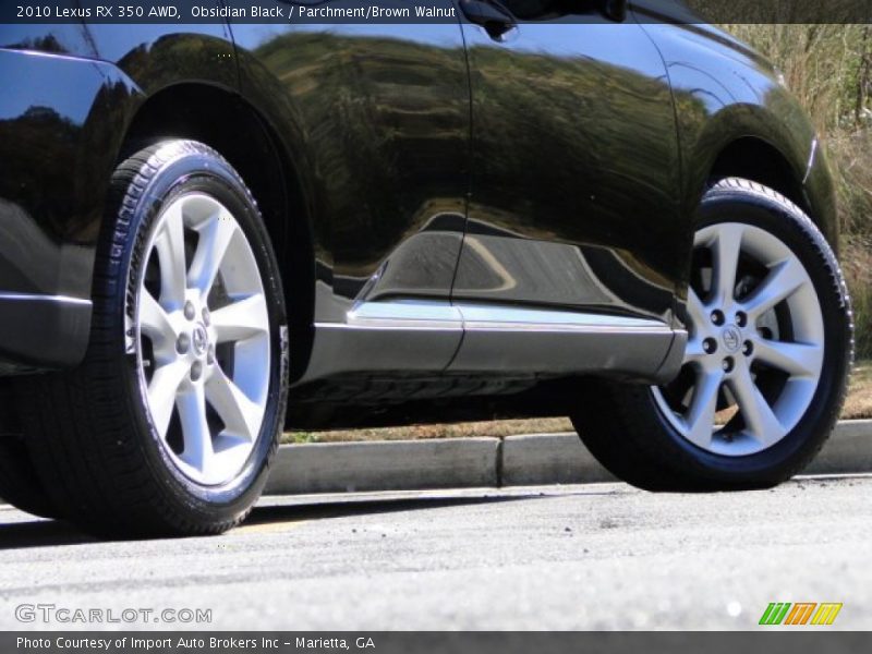 Obsidian Black / Parchment/Brown Walnut 2010 Lexus RX 350 AWD
