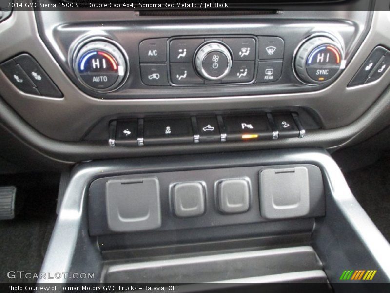 Sonoma Red Metallic / Jet Black 2014 GMC Sierra 1500 SLT Double Cab 4x4