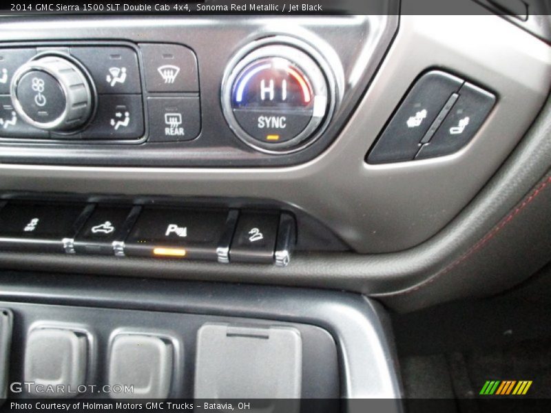 Sonoma Red Metallic / Jet Black 2014 GMC Sierra 1500 SLT Double Cab 4x4