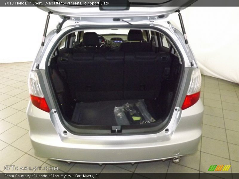Alabaster Silver Metallic / Sport Black 2013 Honda Fit Sport