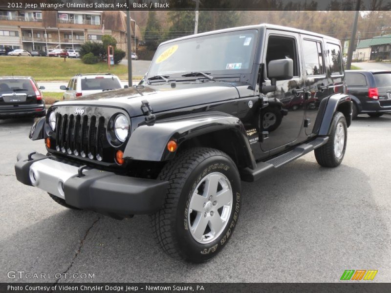 Black / Black 2012 Jeep Wrangler Unlimited Sahara 4x4