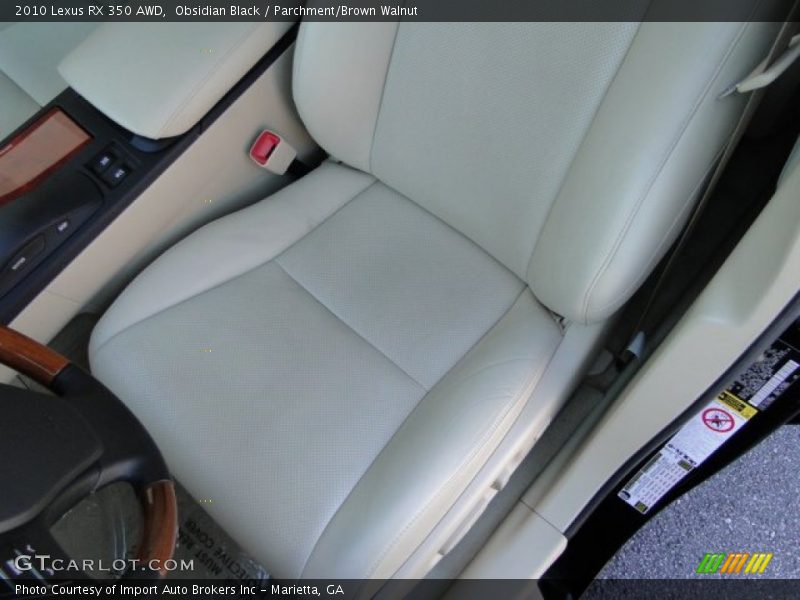 Obsidian Black / Parchment/Brown Walnut 2010 Lexus RX 350 AWD