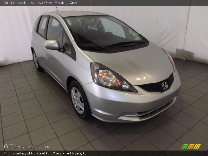 Alabaster Silver Metallic / Gray 2013 Honda Fit