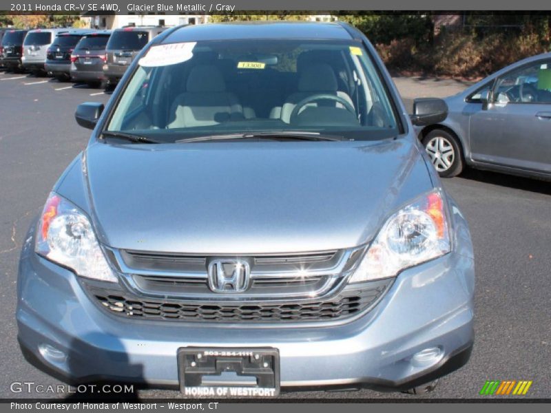 Glacier Blue Metallic / Gray 2011 Honda CR-V SE 4WD