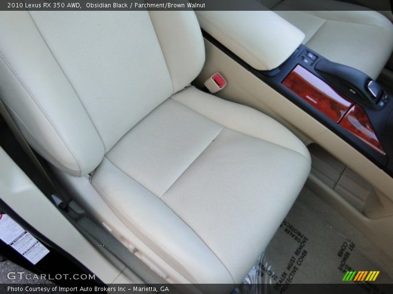 Obsidian Black / Parchment/Brown Walnut 2010 Lexus RX 350 AWD