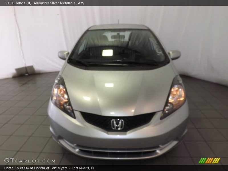 Alabaster Silver Metallic / Gray 2013 Honda Fit