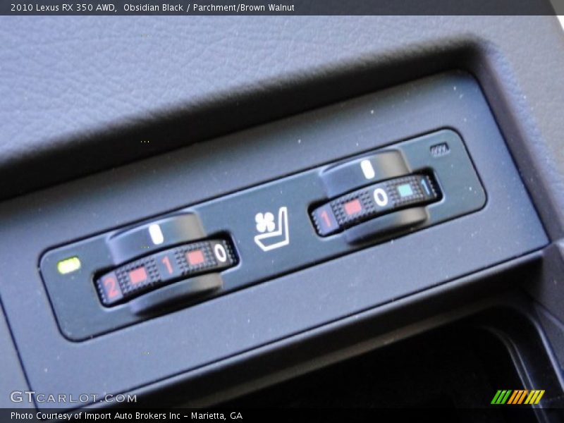 Obsidian Black / Parchment/Brown Walnut 2010 Lexus RX 350 AWD