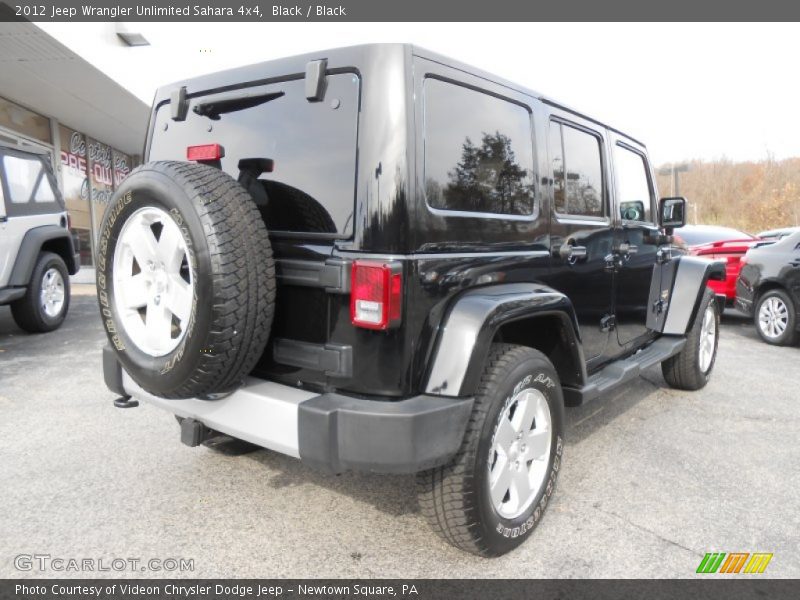 Black / Black 2012 Jeep Wrangler Unlimited Sahara 4x4