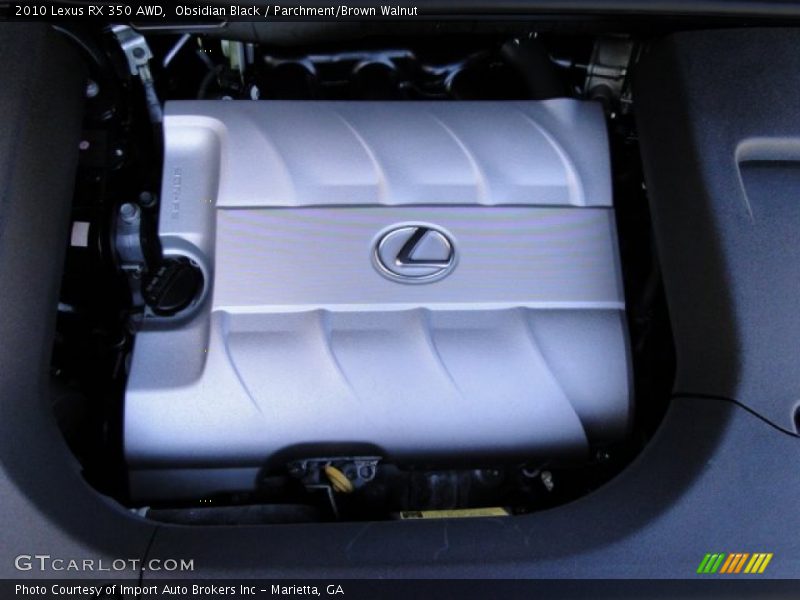 Obsidian Black / Parchment/Brown Walnut 2010 Lexus RX 350 AWD