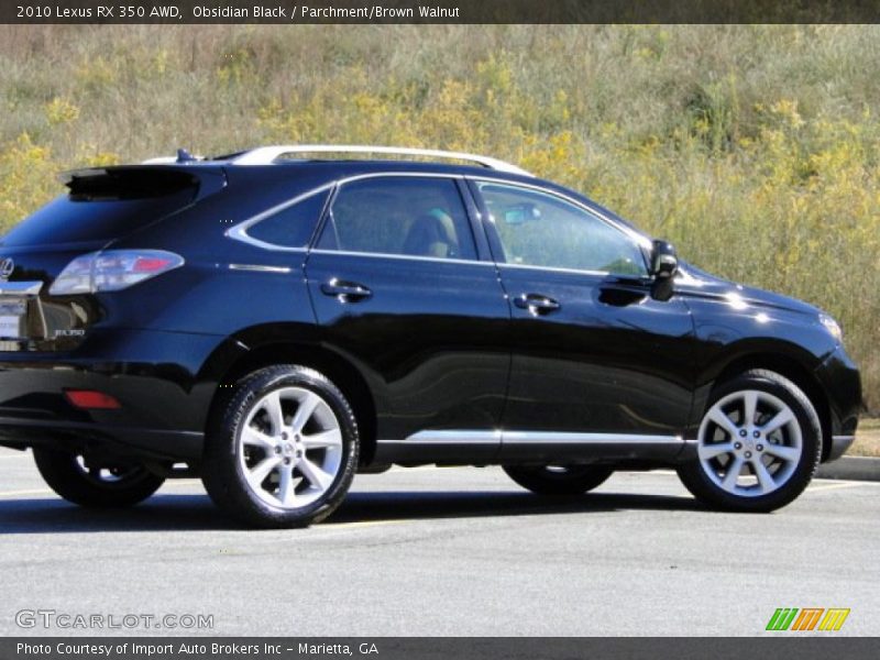 Obsidian Black / Parchment/Brown Walnut 2010 Lexus RX 350 AWD