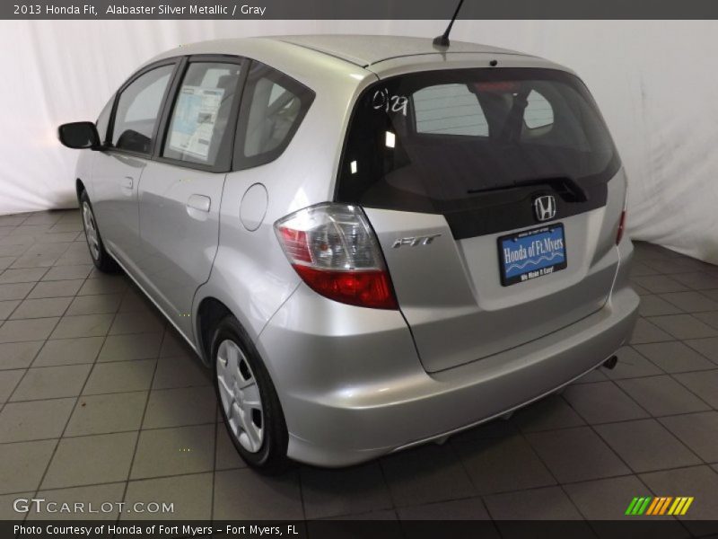 Alabaster Silver Metallic / Gray 2013 Honda Fit