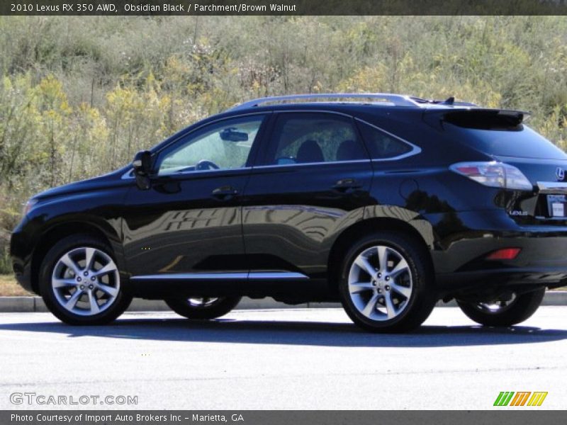 Obsidian Black / Parchment/Brown Walnut 2010 Lexus RX 350 AWD