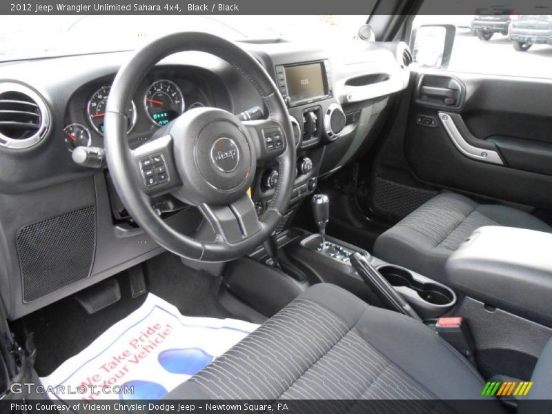 Black / Black 2012 Jeep Wrangler Unlimited Sahara 4x4