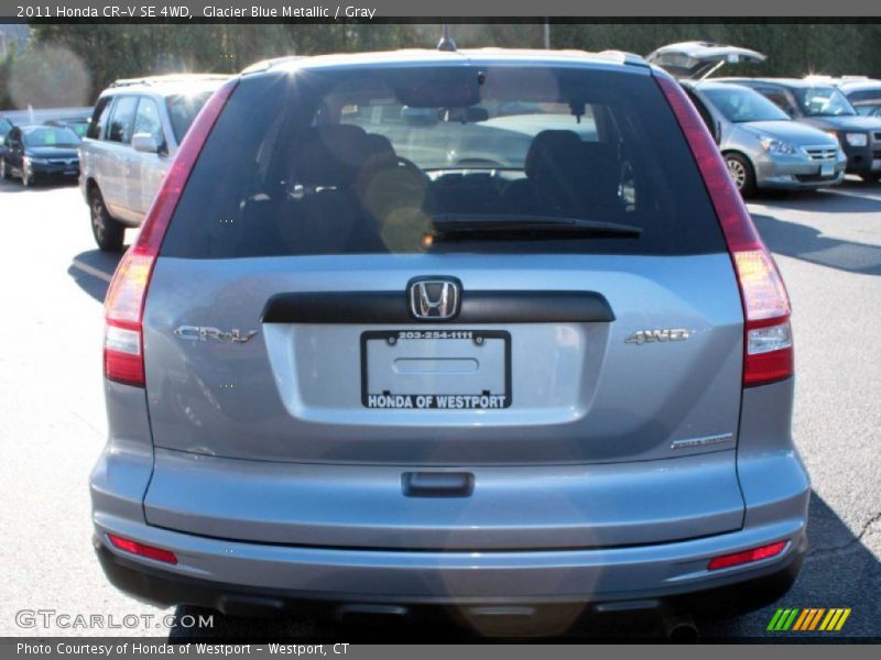 Glacier Blue Metallic / Gray 2011 Honda CR-V SE 4WD