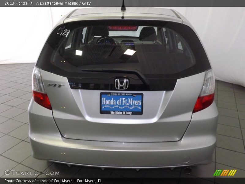 Alabaster Silver Metallic / Gray 2013 Honda Fit
