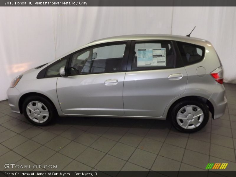 Alabaster Silver Metallic / Gray 2013 Honda Fit