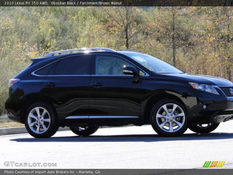 Obsidian Black / Parchment/Brown Walnut 2010 Lexus RX 350 AWD