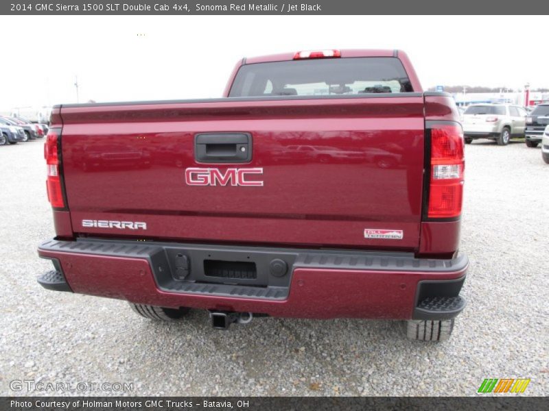 Sonoma Red Metallic / Jet Black 2014 GMC Sierra 1500 SLT Double Cab 4x4