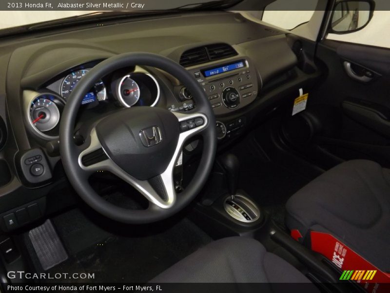 Alabaster Silver Metallic / Gray 2013 Honda Fit