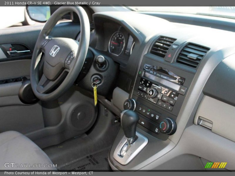 Glacier Blue Metallic / Gray 2011 Honda CR-V SE 4WD