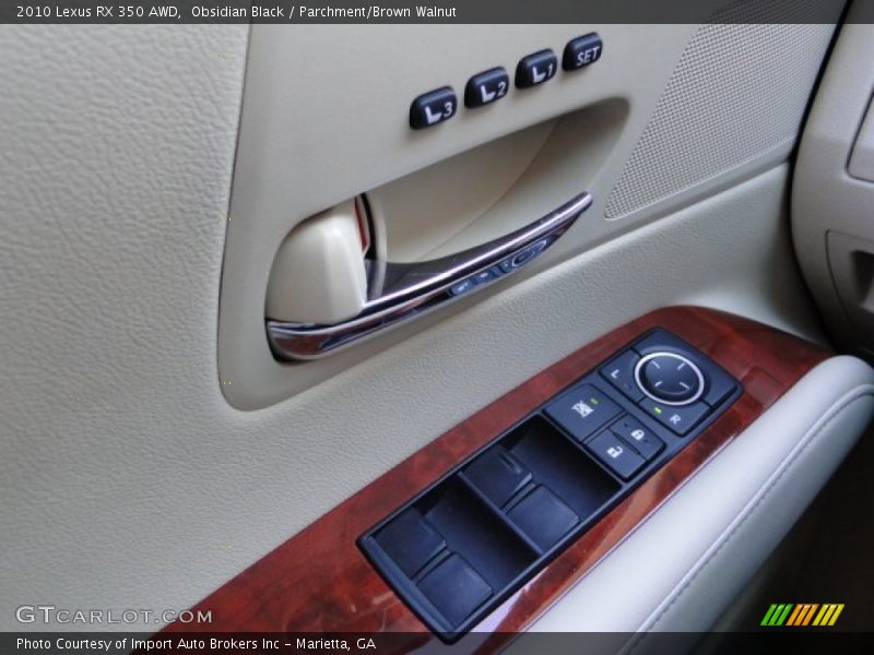 Obsidian Black / Parchment/Brown Walnut 2010 Lexus RX 350 AWD