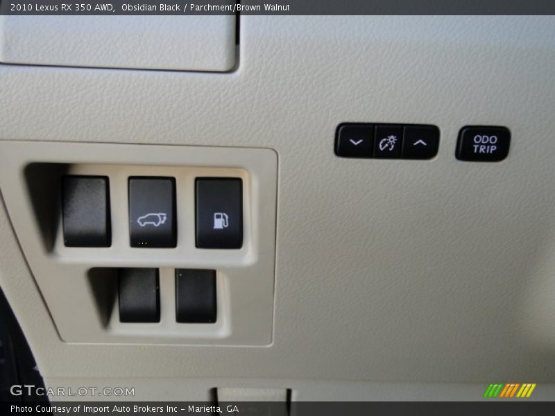 Obsidian Black / Parchment/Brown Walnut 2010 Lexus RX 350 AWD