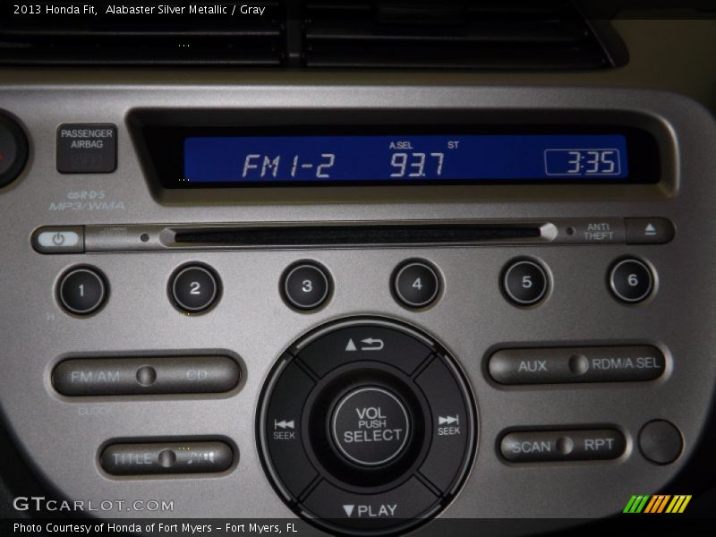 Alabaster Silver Metallic / Gray 2013 Honda Fit