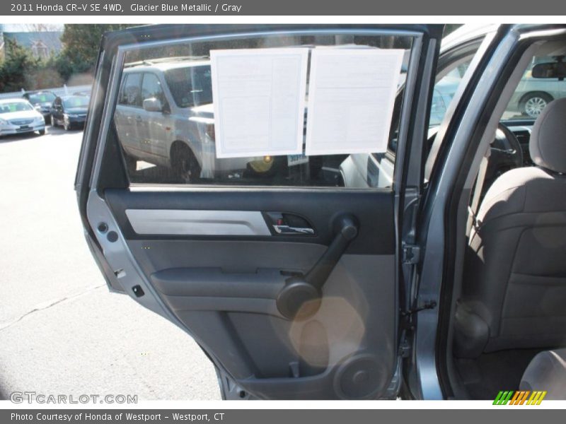 Glacier Blue Metallic / Gray 2011 Honda CR-V SE 4WD