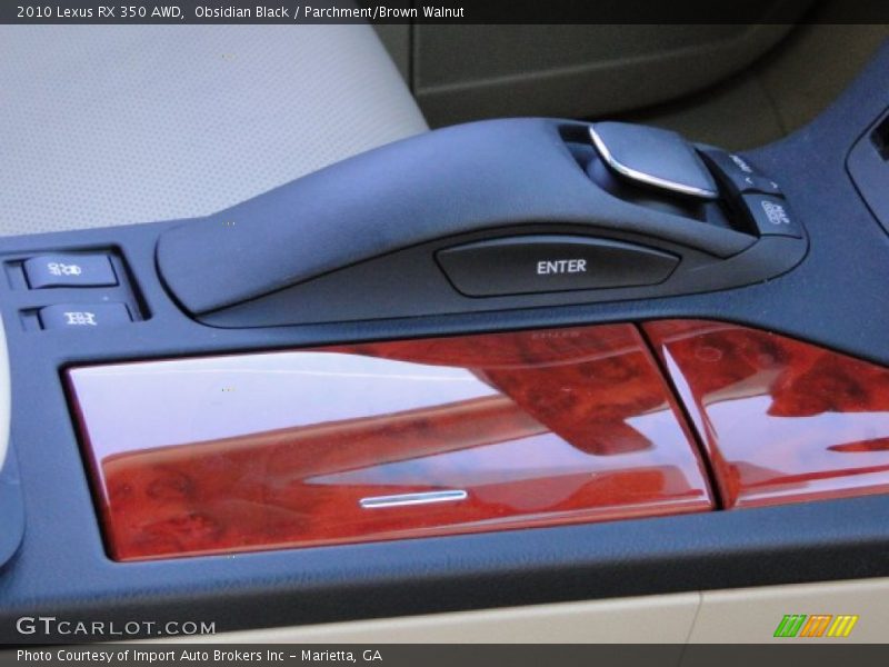 Obsidian Black / Parchment/Brown Walnut 2010 Lexus RX 350 AWD