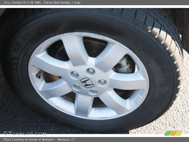 Glacier Blue Metallic / Gray 2011 Honda CR-V SE 4WD