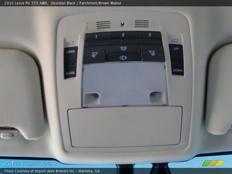Obsidian Black / Parchment/Brown Walnut 2010 Lexus RX 350 AWD