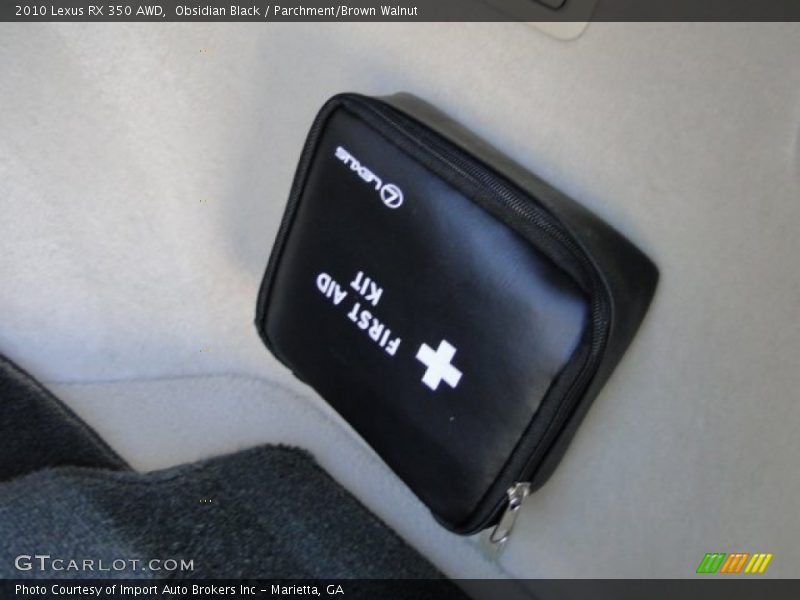 Obsidian Black / Parchment/Brown Walnut 2010 Lexus RX 350 AWD