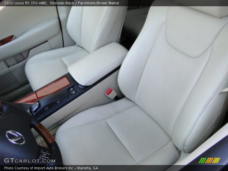 Obsidian Black / Parchment/Brown Walnut 2010 Lexus RX 350 AWD