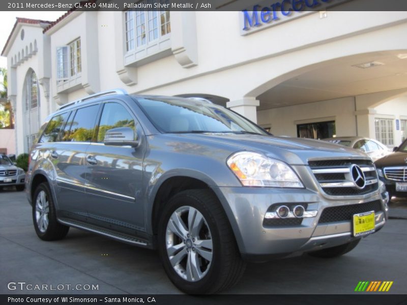Palladium Silver Metallic / Ash 2011 Mercedes-Benz GL 450 4Matic