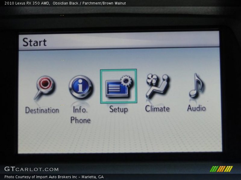 Obsidian Black / Parchment/Brown Walnut 2010 Lexus RX 350 AWD
