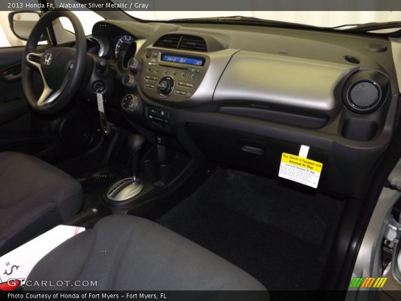 Alabaster Silver Metallic / Gray 2013 Honda Fit