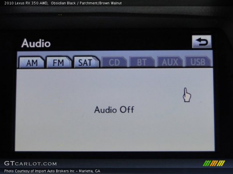 Obsidian Black / Parchment/Brown Walnut 2010 Lexus RX 350 AWD