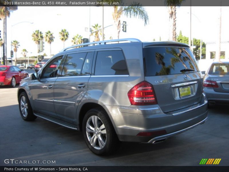 Palladium Silver Metallic / Ash 2011 Mercedes-Benz GL 450 4Matic