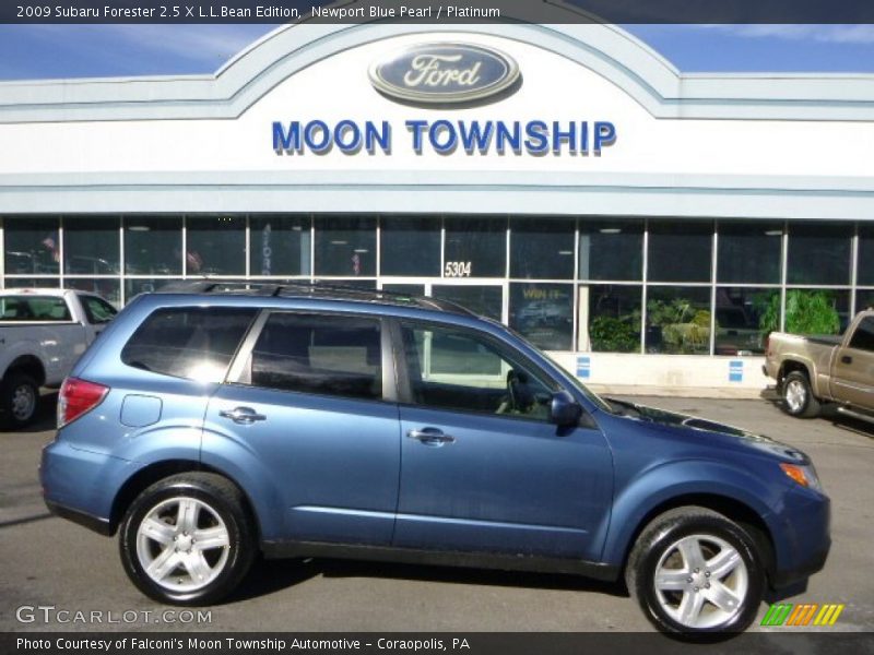 Newport Blue Pearl / Platinum 2009 Subaru Forester 2.5 X L.L.Bean Edition