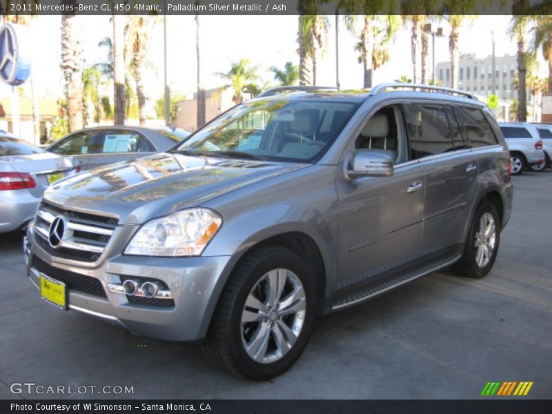 Palladium Silver Metallic / Ash 2011 Mercedes-Benz GL 450 4Matic