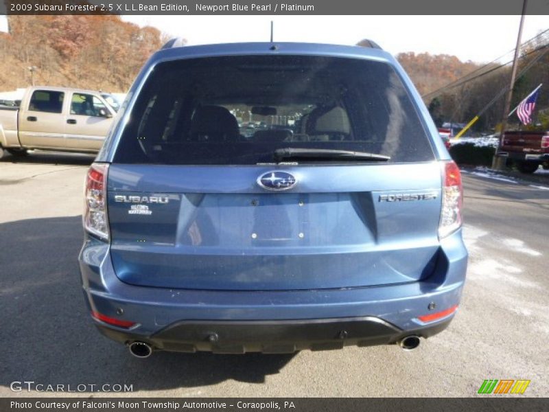Newport Blue Pearl / Platinum 2009 Subaru Forester 2.5 X L.L.Bean Edition