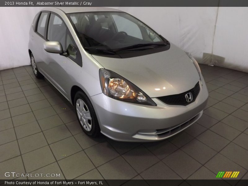 Alabaster Silver Metallic / Gray 2013 Honda Fit